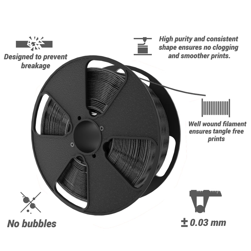 Lightweight and Robust Carbon Fiber PLA 3D Printer Filament